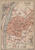 TRIER town city stadtplan. Rhineland-Palatinate. Trèves Treves karte 1903 map