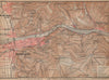 HEIDELBERG & environs ungebung. Ziegelhausen. Baden-Württemberg karte 1903 map