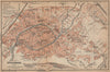 STRASBOURG town city plan de la ville. Straßburg. Bas-Rhin carte 1903 old map
