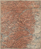 CENTRAL VOSGES MOUNTAINS. St Die Schlettstadt Molsheim carte. BAEDEKER 1903 map
