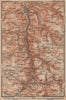 TRIBERG & HORNBERG umgebung. Schwarzwald Wasserfälle Baden-Württemberg 1903 map