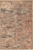 BADENWEILER environs. Müllheim Markgräflerland Blauen Schwarzwald 1903 old map