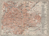 AACHEN town city stadtplan. Northrhine-Westfalia. Aix-la-Chapelle 1906 old map