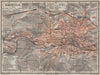 ELBERFELD / WUPPERTAL  antique town city stadtplan. Germany karte 1906 old map