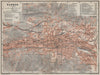 BARMEN / WUPPERTAL antique town city stadtplan. Germany karte 1906 old map