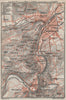 BAD KREUZNACH und umgebung/environs. Rhineland-Palatinate karte 1906 old map