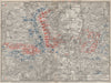 FRANCO-PRUSSIAN WAR. Battle of Mars-La-Tour Borny–Colombey 1870 Metz 1906 map
