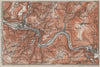 BAD EMS & NASSAU environs. Dausenau Lahn. Deutschland karte. BAEDEKER 1906 map