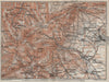 TAUNUS & BAD HOMBURG VOR DER HÖHE environs/umgebung. Hessen karte 1906 old map