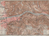 HEIDELBERG & environs ungebung. Ziegelhausen. Baden-Württemberg karte 1906 map