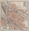 MANNHEIM antique town city stadtplan. Baden-Württemberg karte 1906 old map