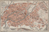 STRASBOURG town city plan de la ville. Straßburg. Bas-Rhin carte 1906 old map
