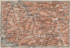 SCHWARZWALD. BLACK FOREST. Oberkirch Ottenhöfen Kloster Allerheiligen 1906 map