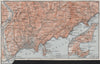 NICE environs. BEAULIEU plan. Monaco Cap Ferrat Menton Villefranche 1907 map