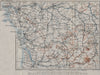 SOUTH-WESTERN FRANCE. Poitou Touraine Limousin Berry Aunis Saintonge 1907 map