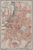 NIORT antique town city plan de la ville. Deux-Sèvres carte. BAEDEKER 1907 map