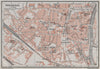 PERIGUEUX PÉRIGUEUX antique town city plan de la ville. Dordogne carte 1907 map