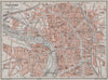 TOULOUSE antique town city plan de la ville. Haute-Garonne carte 1907 old map