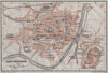CARCASSONNE town city plan de la ville. Aude. Ville Basse & Cité carte 1907 map