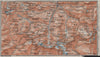 CIRQUE DE GAVARNIE & MONT PERDU topo-map Monte Perdido Hautes-Pyrénées 1907