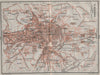 ST-ETIENNE ST. ETIENNE antique town city plan de la ville. Loire carte 1907 map