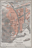 CETTE SÈTE antique town city plan de la ville. Hérault carte. BAEDEKER 1907 map