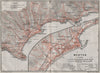 MENTON MENTONE & environs. Roquebrune-Cap-Martin Alpes-Maritimes carte 1907 map