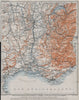 SOUTH-EASTERN FRANCE. Dauphine Provence Languedoc Alpes Auvergne Rhone 1907 map