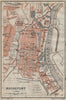ROCHEFORT antique town city plan de la ville. France carte. BAEDEKER 1914 map