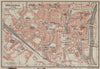 PERIGUEUX PÉRIGUEUX antique town city plan de la ville. Dordogne carte 1914 map