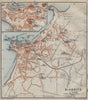 BIARRITZ town city plan de la ville & environs. Pyrénées-Atlantiques 1914 map