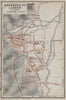 BAGNÈRES DE LUCHON town city plan de la ville. Haute-Garonne carte 1914 map