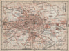 ST-ETIENNE ST. ETIENNE antique town city plan de la ville. Loire carte 1914 map