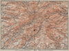 MONTS DU CANTAL topo-map. Puy Mary Auvergne Murat Salers Le Claux 1914 old