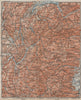 FRENCH ALPS. Haute-Savoie Haute-Alpes Isère Savoie topo-map carte 1914 old