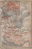 CHAMBERY CHAMBÉRY town city plan de la ville & environs. Savoie carte 1914 map