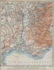 SOUTH-EASTERN FRANCE. Dauphine Provence Languedoc Alpes Auvergne Rhone 1914 map