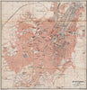 STUTTGART antique town city stadtplan. Baden-Württemberg karte 1895 old map