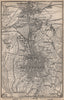 STUTTGART town city stadtplan & umgebung. Cannstatt. Baden-Württemberg 1895 map