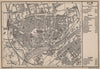 ULM antique town city stadtplan. Baden-Württemberg karte. BAEDEKER 1895 map