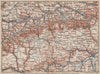 SCHWÄBISCHE ALB. Swabian Jura topo-map. Ulm Rottenburg Gmünd Kirchheim 1895