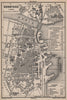 CONSTANCE. KONSTANZ. town city stadtplan. Germany karte. BAEDEKER 1895 old map