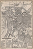 ASCHAFFENBURG antique town city stadtplan. Schönbusch. Bavaria karte 1895 map