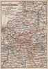 DAS FICHTELGEBIRGE. Fichtel Mountains topo-map. Bayreuth Hof Kulmbach 1895