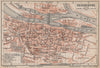 REGENSBURG town city stadtplan. Bavaria. Ratisbon. Stadtamhof karte 1895 map