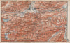 GARMISCH-PARTENKIRCHEN environs. Mittenwald. Deutschland/Österreich 1895 map