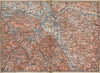 SALZBURG environs. Berchtesgaden Faistenau Seekirchen Reichenhall 1895 old map