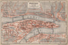 PASSAU town city plan stadtplan. Inn Donau/Danube. Germany Deutschland 1895 map