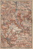 KIRCHHEIM UNTER TECK & umgebung. Lauter valley Bad Urach Weilheim Burg 1902 map