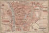WÜRZBURG town city stadtplan & umgebung/environs. Wurzburg. Bavaria 1902 map